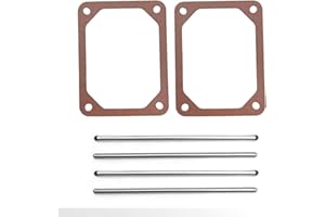 VIKKSAER 2Set 690981 690982 690971 Push Rod Set of 2 & Valve Cover Gasket, Replacement for B S (2 Set)