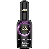 SKYN All Night Long Personal Lubricant - 2.7 oz – Silicone Lube for Men, Women and Couples, Safe with Latex and Latex-Free Co