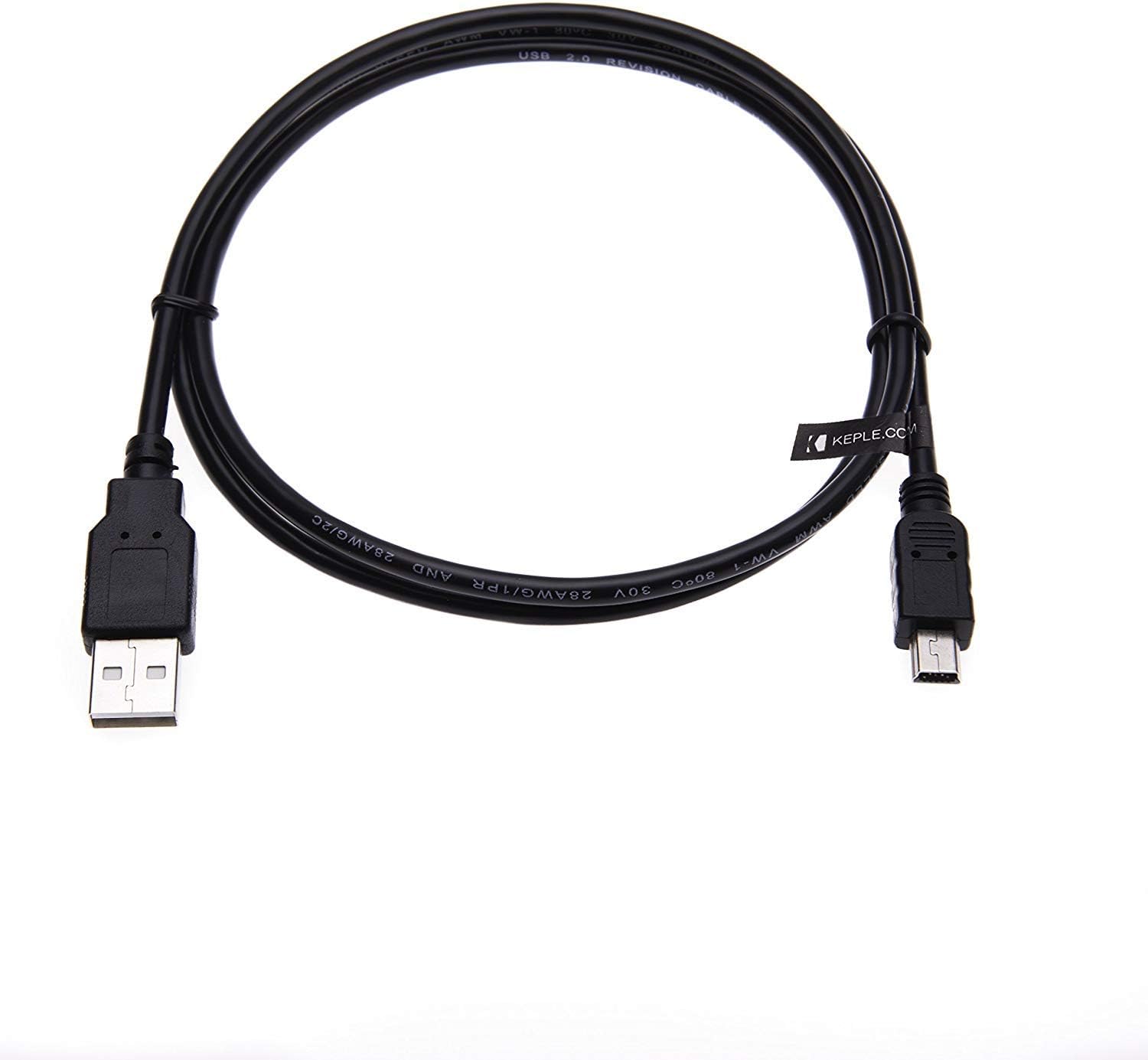 Keple Mini USB Cable Lead Cord Charger Data for Panasonic NV-GS 120, 140, 150, 180, 200, 21, 22, 230, 250, 27, 280, 300, 320 - Image 4
