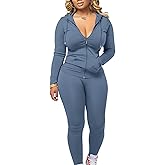 Mrskoala Two Piece Outfits for Women Jogger Sets Workout Sweat Suits Tracksuit Pants Set