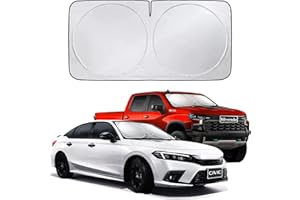 OCAWIB 2023 Car Windshield Sun Shade,German Titanium Silver Fabric(Better Than 240T Material) Automotive Sun Protection Shield Sunshade for Car Sun Shade Windshield Cover Front Window Visor Sunshades