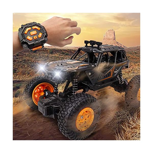Weaston 1:20 Modell Fernbedienung Auto 2.4G Elektro RC Auto LEDs Coole Lichter 4WD Bigfoot Monster Klettern RC Fahrzeug… – Bild 3