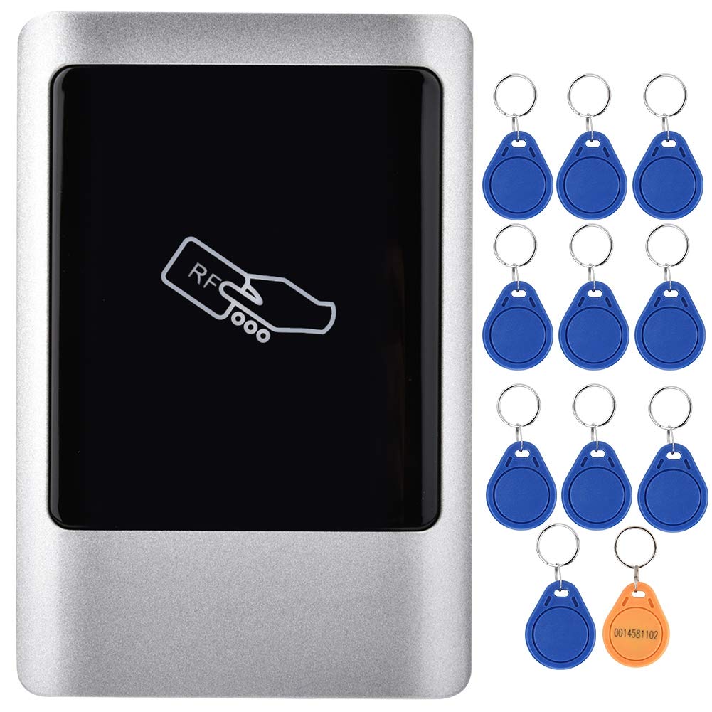 125KHz/13.56Mhz RFID Card Reader, Waterproof Door Access Management ID/IC Card Reader, Support Card, Passwor