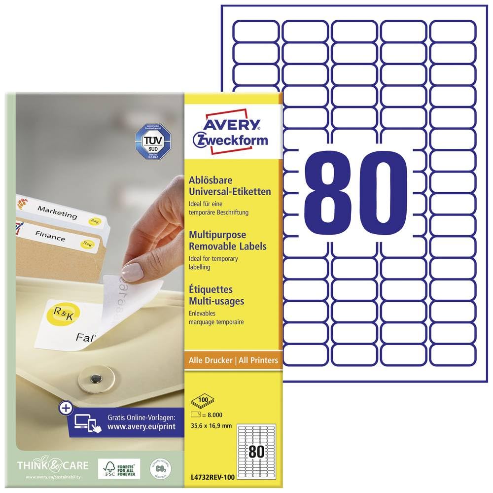 AVERY ETIKETTEN L4732REV-100 356X16.9MM โ image 1