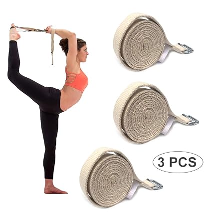 WYQWAN Yoga Cinturon Algodon - 100% Algodon - Correa Yoga ...