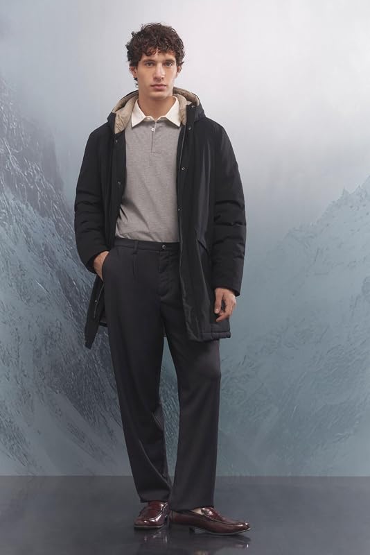 Winter Smart Daily Parka Sport Jacket, Black, XL para Hombre