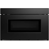 SHARP SMD2479MB Smart Microwave Drawer Oven with Easy Wave Open, 24-inch, 1.2 Cubic Feet, 950 Watt, Concealed Glass Touch Control Panel, Compatible with Alexa Certified, Black