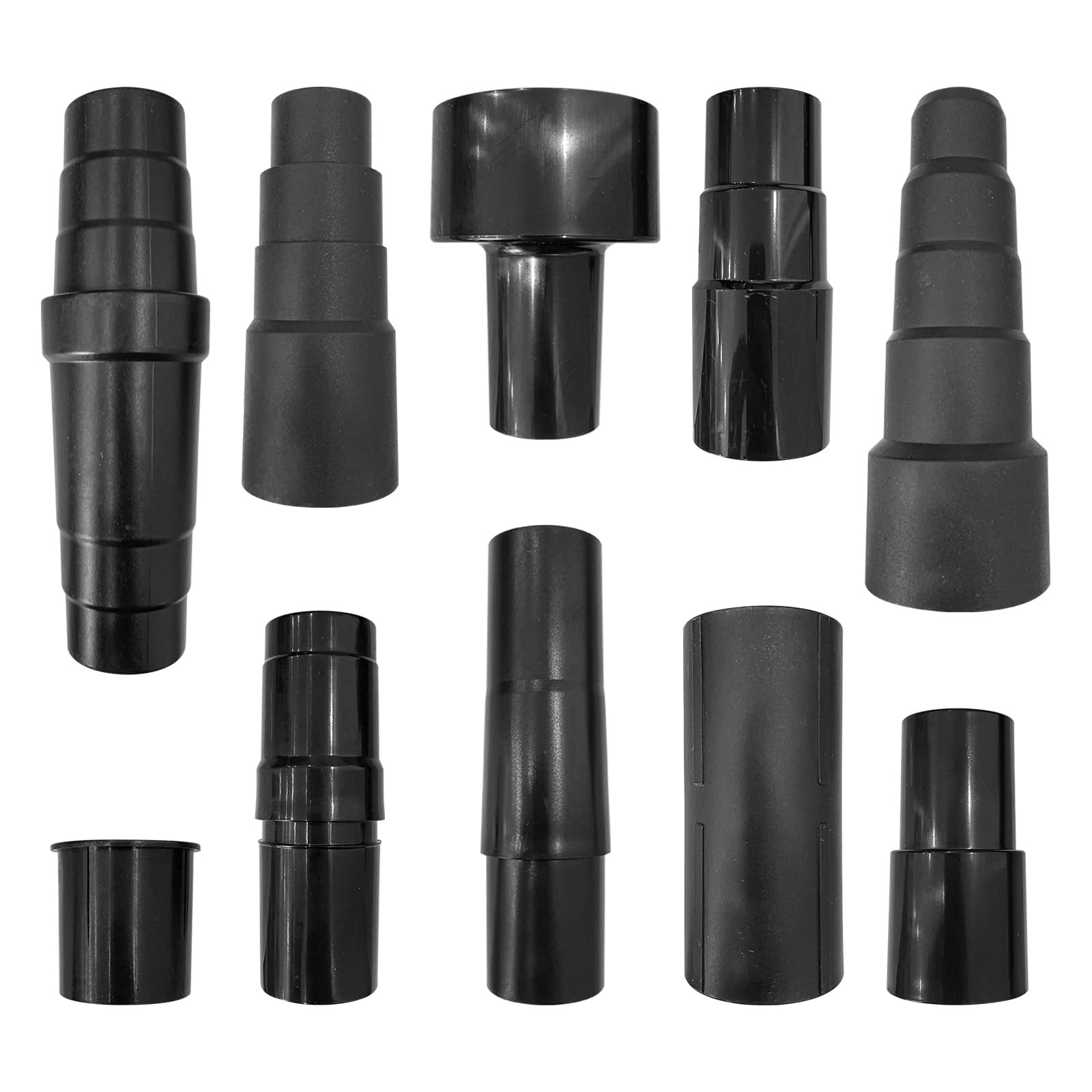 Photo 1 of 10 Pcs Universal Shop Vac Vacuum Hose Adapter Reducer Attachment Set Converter, 1-1/4 Inch to 1-3/8 Inch to 1-1/2 Inch, Reducer 32mm to 35mm; 32mm to 38mm, 32mm to 45mm, 1 3/8 inch to 1 1/4 inch