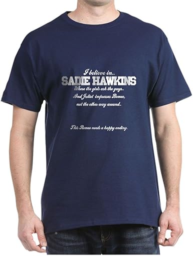 CafePress Sadie Hawkins T-shirt 100 % coton: Amazon.fr: Vêtements et