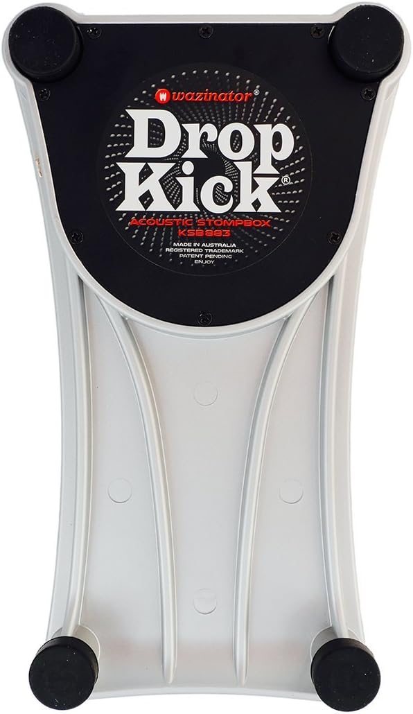 Wazinator Dropkick Professional Acoustic Stompbox, White - Image 3