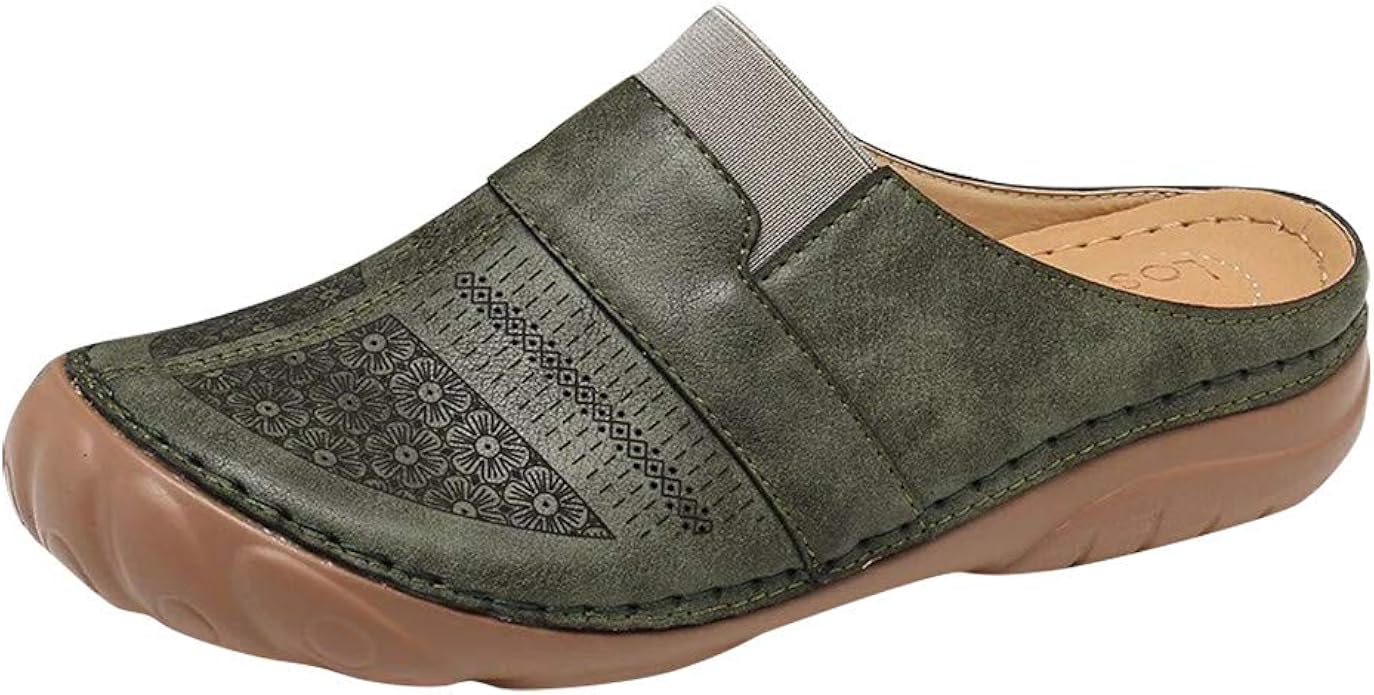 ladies open back loafers