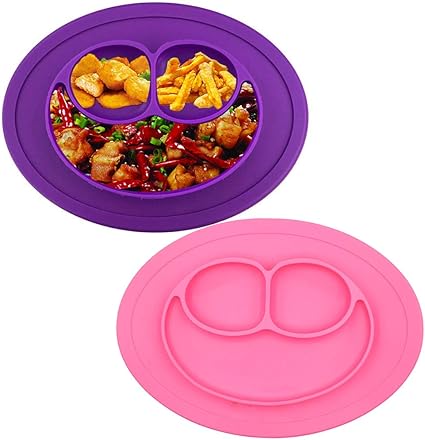 Beslime Assiette Bebe Bol En Silicone Durable Mignon Tapis Ronde Assiette D Alimentation Smiley Aspiration Avec 3 Compartiments Pour Babies 100 Sans Bpa 2pcs Rose Et Violet Amazon Fr Bebes Puericulture Beslime Assiette Bebe Bol En Silicone Durable Mignon Tapis Ronde Assiette D Alimentation Smiley Aspiration Avec 3 Compartiments Pour Babies 100 Sans Bpa 2pcs Rose Et Violet Amazon Fr Bebes Puericulture