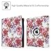 Fintie iPad 2/3/4 Case - 360 Degree Rotating Stand Smart Case Cover for Apple iPad with Retina Display (iPad 4th Generation), The New iPad 3 & iPad 2 (Automatic Wake/Sleep Feature) - Floral Purple