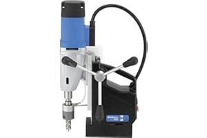 CS Unitec MABasic 450 Portable Magnetic Drill Press | 1150W 2-Speed Benchtop Power Drill Machine w/up to 1-3/4" Diameter & 6-1/3" Depth of Cut. Oil Bottle Included - Made in Germany