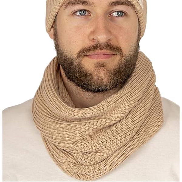 Amazon.com: Viverano 100% Organic Cotton Knit Infinity Scarf