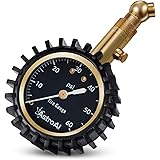 AstroAI Tire Pressure Gauge Expert 60 PSI - Heavy Duty Tire Gauge ANSI Certified Accurate, Improved Needle and Chuck