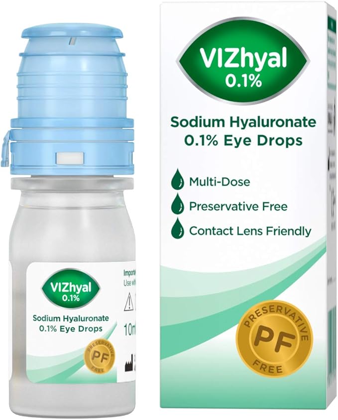 VIZhyal 0.1 Sodium Hyaluronate Eye Drops Amazon.co.uk Health