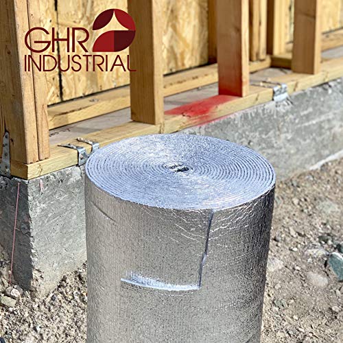 Reflective Thermal Foil Foam Insulation- (4 X 50 Ft Roll) Commercial Grade, Heat Barrier Mat, for Soundproofing, Noise Insulation, Weatherproofing Roofs, Windows, Garages, RV's, More