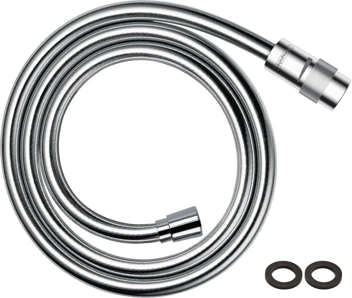 hansgrohe Isiflex Shower Hose 1.25 m, volume control, anti-kink and tangle free, chrome effect