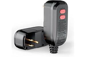 ANEKEN GFCI Plug Replacement Auto Reset 3 Prongs 15Amp 3-Wires with Waterproof Ground Fault Circuit Interrupter Safety RCD Pr