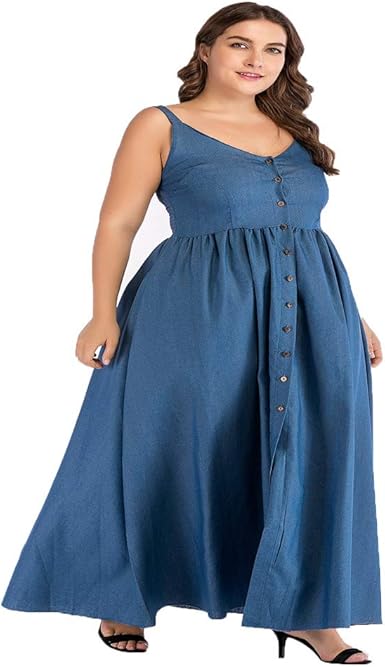 womens denim sundress