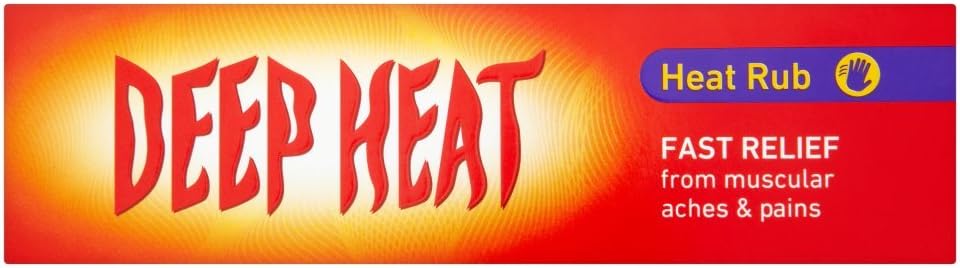 Deep Heat Heat Rub, For Muscular & Rheumatic Aches, Pain and Stiffness, 67g (Pack of 1), White, 67 g (Pack of 1)