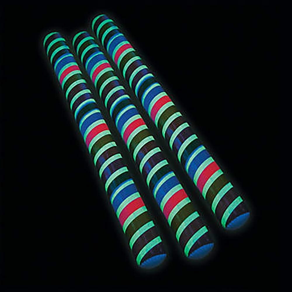 Inflatable GlowinTheDark Pool Noodles 3Pack Rainbow Colored Pool