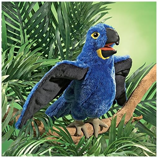 Folkmanis 2777 Burattino Da Dito Squalo - Blu/Bianco - Peluche Interattivo 20,3 Cm Per Bambini, Teatrino E Storytelling