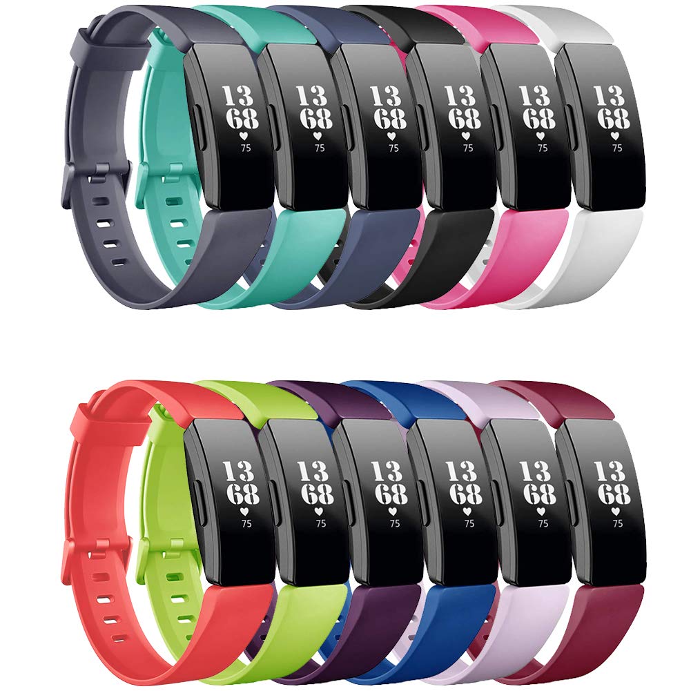 FunBand Strap Compatible with Fitbit Inspire & Fitbit Inspire HR Strap,Soft Silicone Sport Replacement Accessory Bracelet Strap Compatible with Fitbit Inspire/HR Fitness Activity Wristband