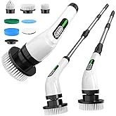 Highyes Electric Spin Scrubber for Cleaning Bathroom: Cordless Power Shower Scrubber - Electric Cleaning Brush for Tile Tub