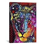 iCanvasART Young Lion Canvas Art Print by Dean Russo, 18 by 12-Inch