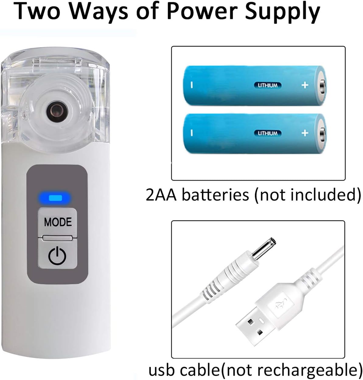 Personal Cool Mist Steam Inhaler, Handheld Steam Atomizer for Home Office Daily Use: Health & Personal Care