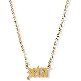 Sorority Shop Zeta Tau Alpha Necklace - ZTA Old English Font Design, 18K Gold Plated, Zeta Tau Alpha Gifts for Women