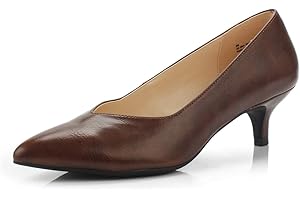FOOTSELF Brink Women's Elegant Comfortable Kitten Heel Dress Pump Pointed Toe Wedding Party Shoe