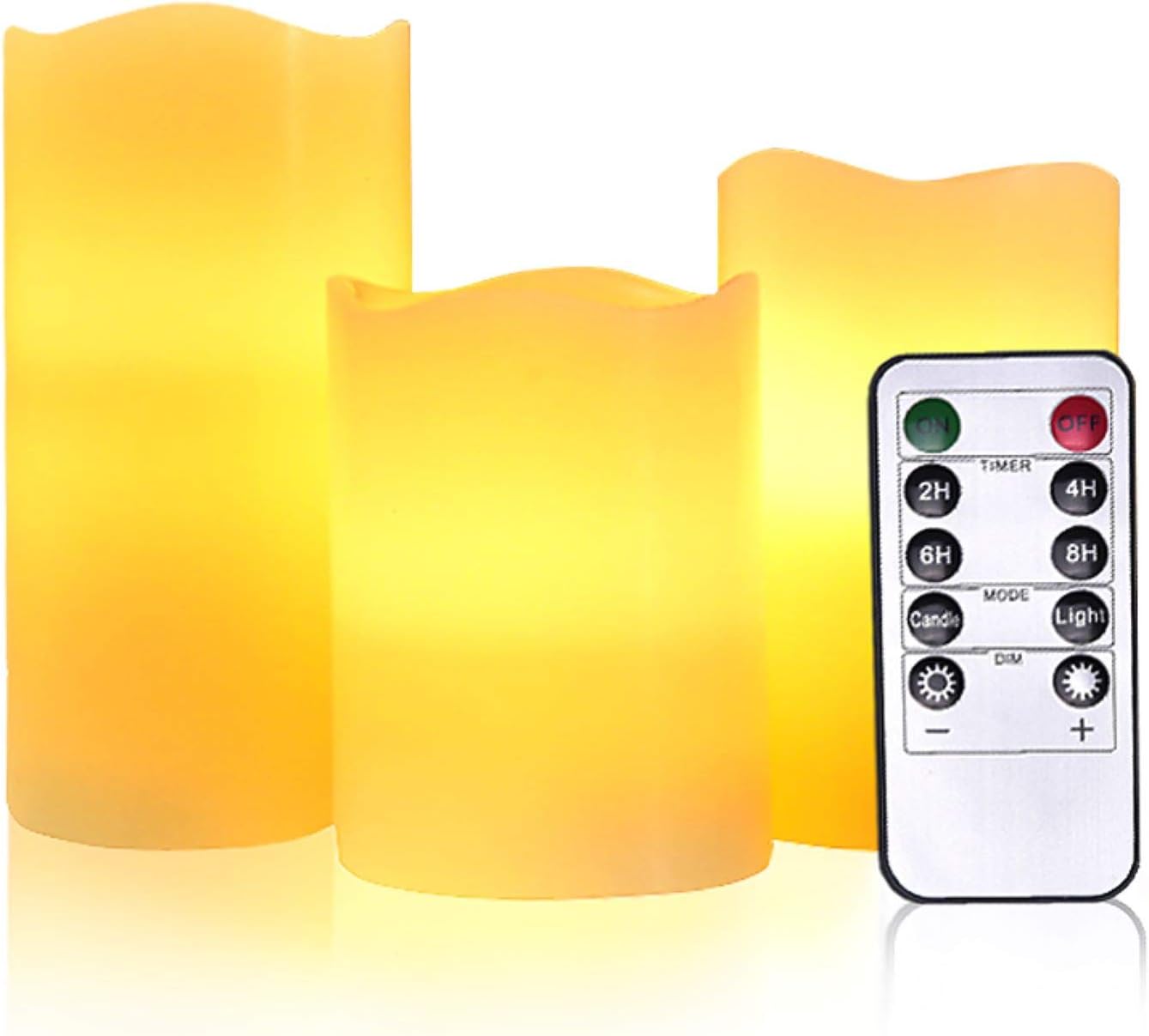 Battery Operated Candle Remote Control Flameless LED