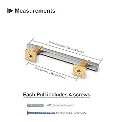 Lepatape 10 Pack 3-3/4 Inch Cabinet Pulls Brushed