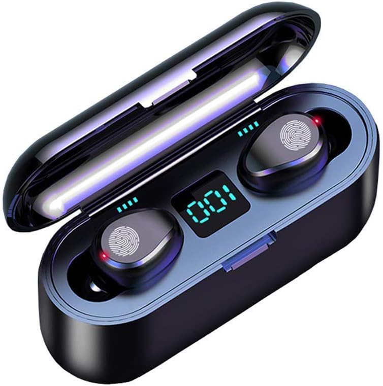 CRUA TWS Bluetooth 5.0 Hands-free Hi-Fi Sound, IPX7 Waterproof , 8 Hours Music Time Wireless Earbuds/Headphones with…