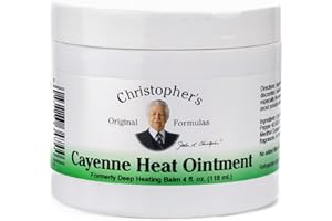 Christopher's Original Formulas Cayenne Heat Ointment, Warming Herbal Topical for Discomfort & Circulation, 4 fl oz