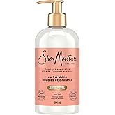 SheaMoisture Coconut & Hibiscus Curl & Shine Conditioner for Thick, Curly Hair with Silk Protein & Neem Oil to Moisturize & S