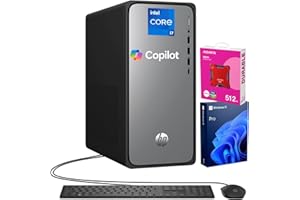 HP 2025 Omnidesk (Envy Next Brand) M02 AI Copilot Business Tower Desktop, Core i7-14700, 32GB DDR5, 1TB SSD, Wired KB & Mouse, Wi-Fi 6, Bluetooth, W11P, Bundle with ADATA 512GB External SSD