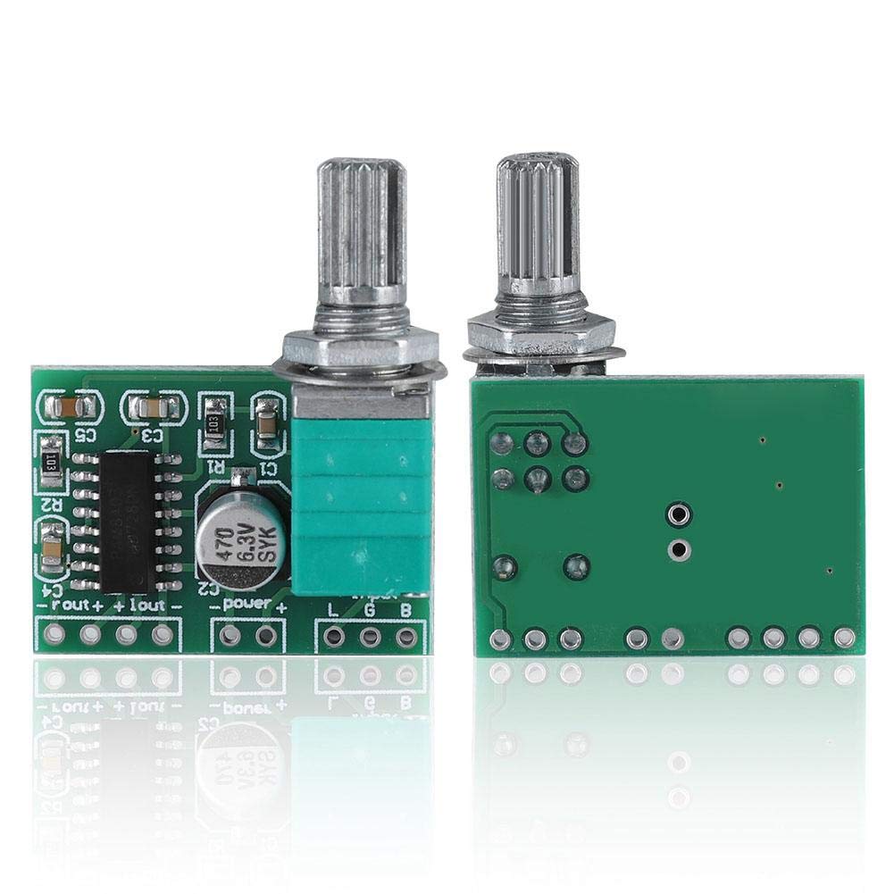 2Pcs PAM8403 Mini 5V Digital Power Amplifier Module, 2 * 3W Audio Amplifier Module Board, High Power Stereo Amplifier, High Fidelity Sound Amplifier Board