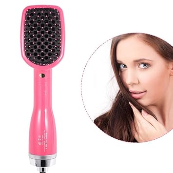 Semme Brush Straightener Blow Dry Brush 2 In 1 Hair Dryer