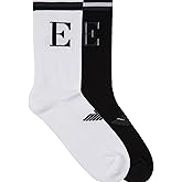 Emporio Armani mens 2 Pack Logo Crew Sock