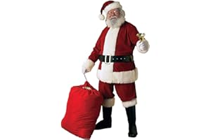 RUBIE'S Rubies Adult Deluxe Ultra Velvet Santa Suit With Gloves