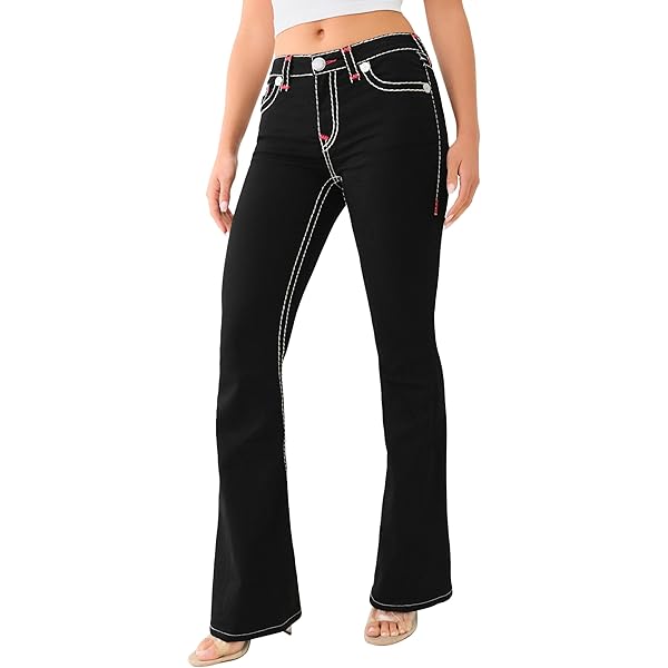 Amazon.com: True Religion Joey Low Rise Flare Super T Jean