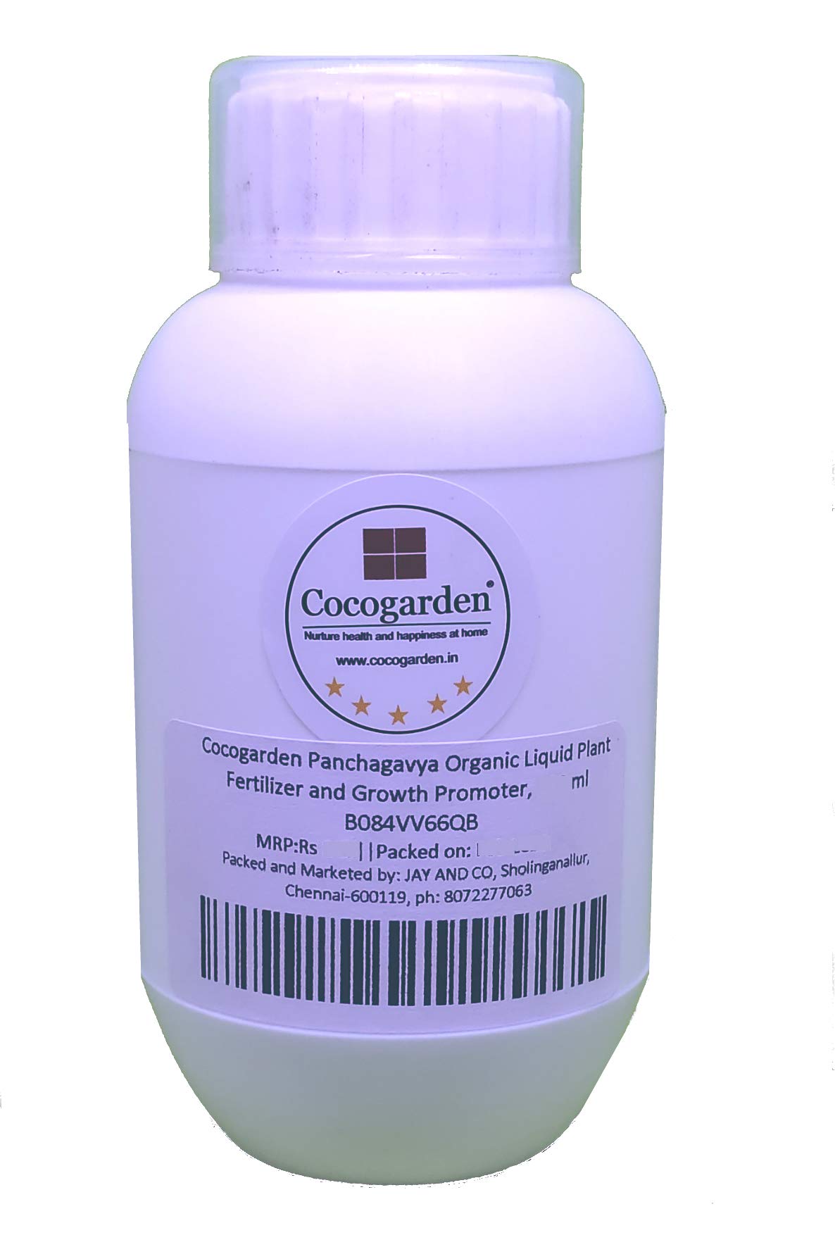 Cocogarden Panchagavya Organic Liquid Fertilizer for plants 250 ml With FREE Measuring Cup, Plant Growth Promoter, Bio Stimulant, Booster for Speed Growth, Flowering & Fruiting Home Garden
