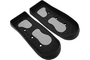 FOMIYES Replacement Elliptical Machine Foot Pedals Pair, Universal Exercise Equipment Pedals Dual-Color Gray