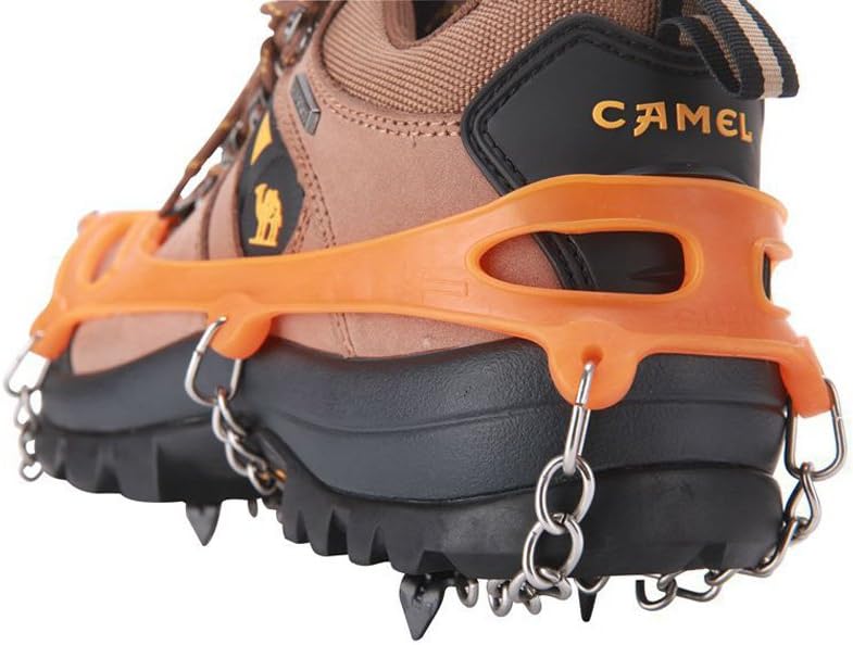 EZ Crampons Ski Belt High Altitude Hiking Slip-Resistant 18 Teeth Mountaineering Snow ice
