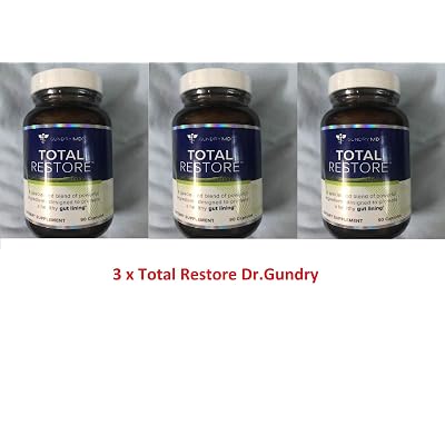 Gundry MD Total Restore Gut Lining Support Blend 90 Capsules Pack of 3