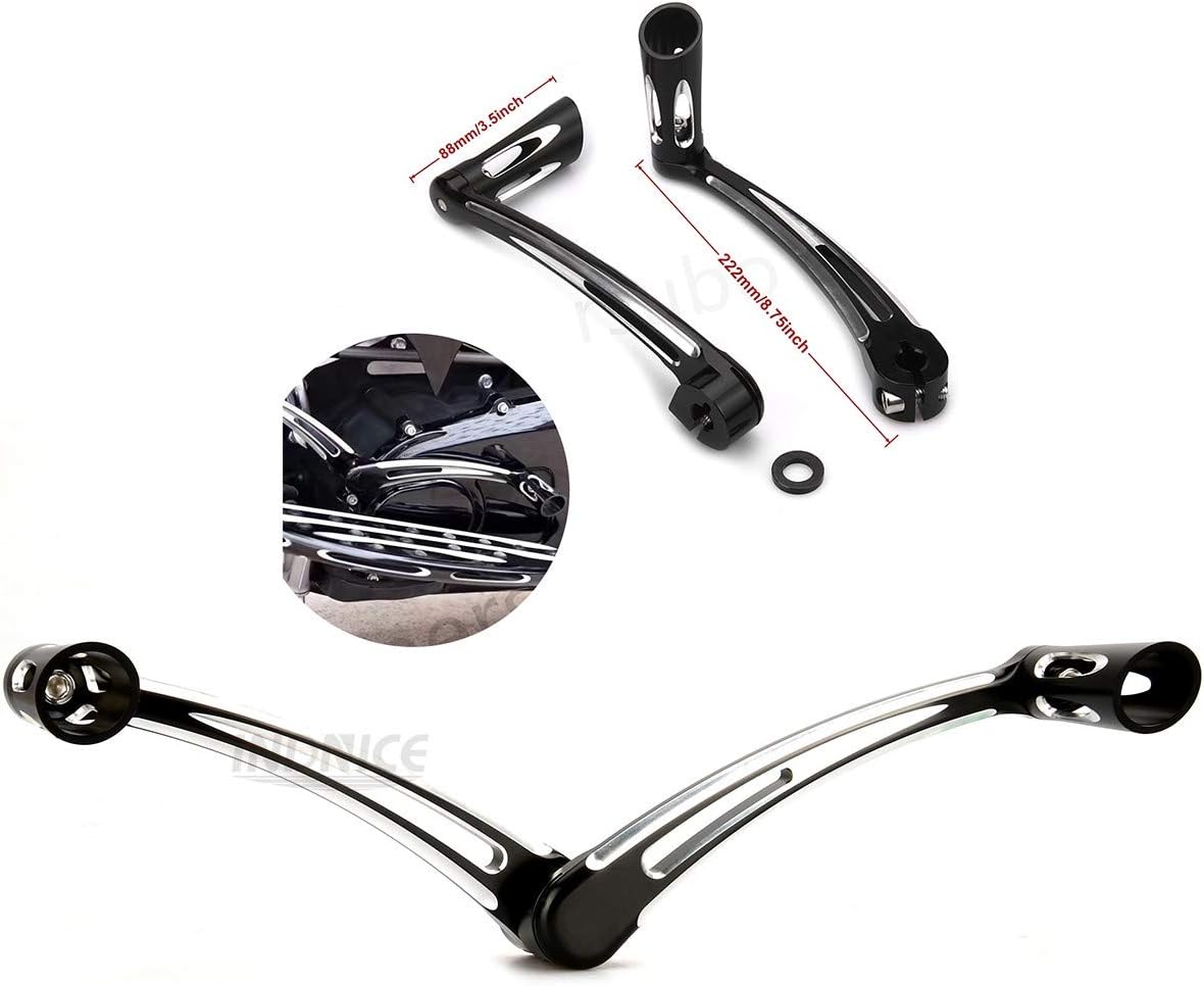 Black Deep edge cut floorboards for harley Road king Special FLHRXS